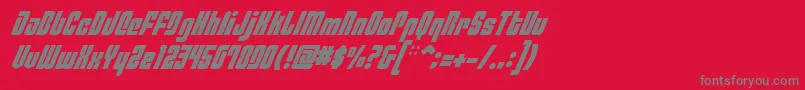 More about PhiladelphiaItalic Font PhiladelphiaItalic Font – Gray Fonts on Red Background