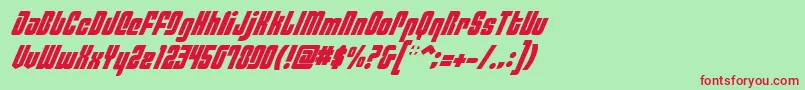 fuente PhiladelphiaItalic – Fuentes Rojas Sobre Fondo Verde