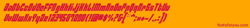 fuente PhiladelphiaItalic – Fuentes Rojas Sobre Fondo Naranja