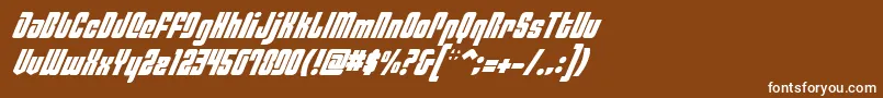 PhiladelphiaItalic Font – White Fonts on Brown Background