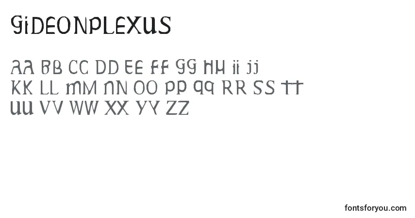GideonPlexusフォント–アルファベット、数字、特殊文字