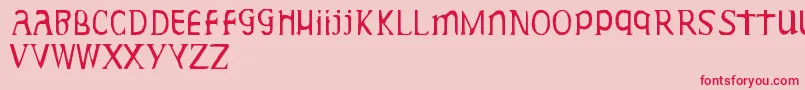 GideonPlexus Font – Red Fonts on Pink Background