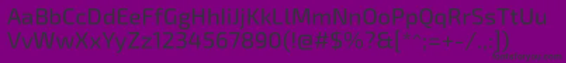 Exo2Regular Font – Black Fonts on Purple Background