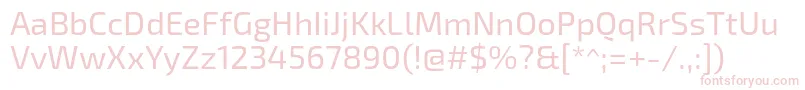 Exo2Regular Font – Pink Fonts on White Background