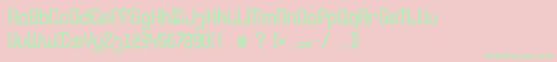 Youngshark Font – Green Fonts on Pink Background