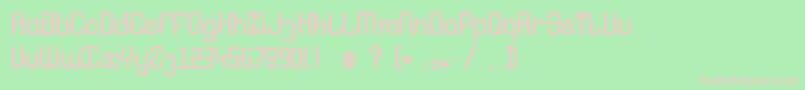 Youngshark Font – Pink Fonts on Green Background