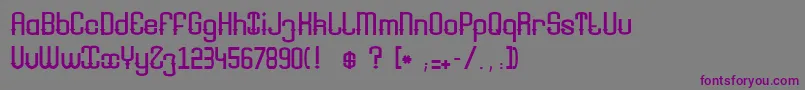 Youngshark Font – Purple Fonts on Gray Background