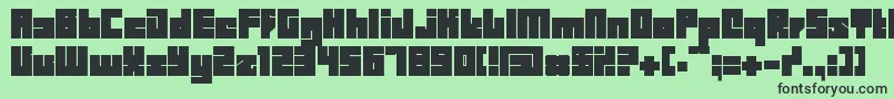 Bdbid Font – Black Fonts on Green Background