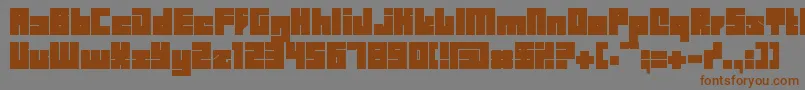 Bdbid Font – Brown Fonts on Gray Background