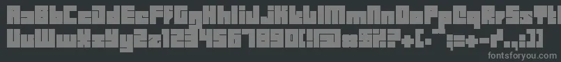 Bdbid Font – Gray Fonts on Black Background