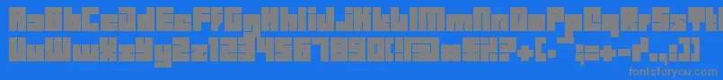 Шрифт Bdbid – серые шрифты на синем фоне