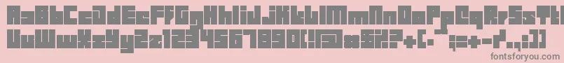Bdbid Font – Gray Fonts on Pink Background