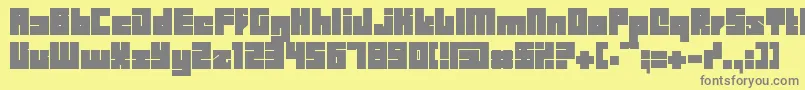 Bdbid Font – Gray Fonts on Yellow Background