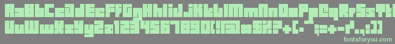 Bdbid Font – Green Fonts on Gray Background