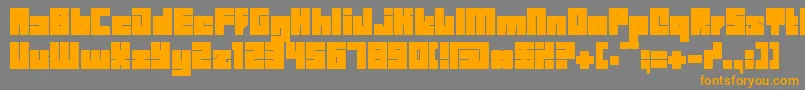 Bdbid Font – Orange Fonts on Gray Background