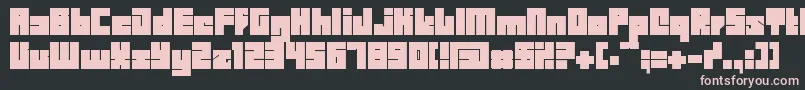 Bdbid Font – Pink Fonts on Black Background
