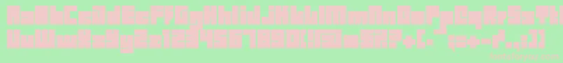 Bdbid Font – Pink Fonts on Green Background