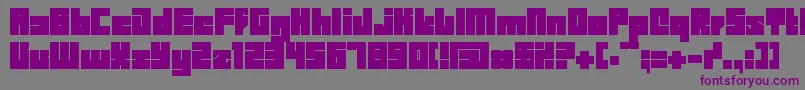 Bdbid Font – Purple Fonts on Gray Background