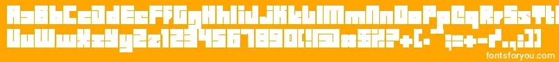 Bdbid Font – White Fonts on Orange Background