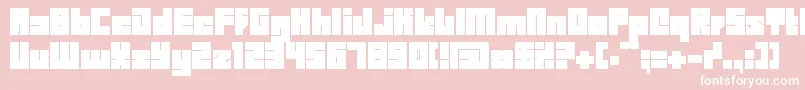 Bdbid Font – White Fonts on Pink Background