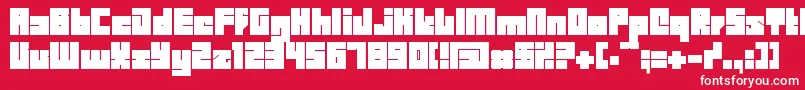 Bdbid Font – White Fonts on Red Background