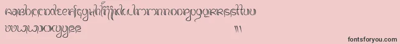 BalineseFamily Font – Black Fonts on Pink Background