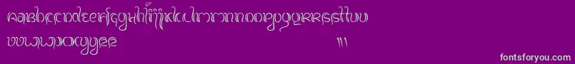 Weitere Informationen zur BalineseFamily-Schriftart BalineseFamily-Schriftart – Grüne Schriften auf violettem Hintergrund
