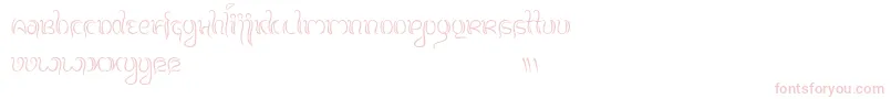 BalineseFamily-Schriftart – Rosa Schriften auf weißem Hintergrund