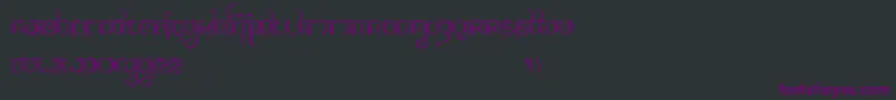Шрифт BalineseFamily – фиолетовые шрифты на чёрном фоне