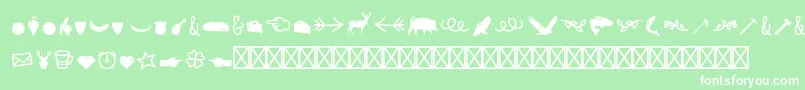 NexarustextrasFree Font – White Fonts on Green Background