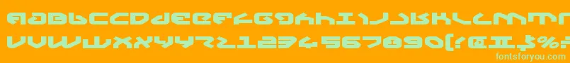 Yahrenv2eb Font – Green Fonts on Orange Background