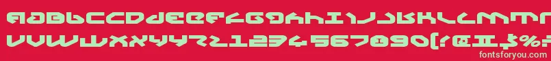 Yahrenv2eb Font – Green Fonts on Red Background