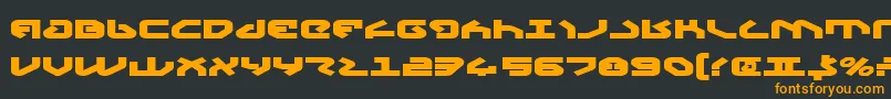 Yahrenv2eb Font – Orange Fonts on Black Background