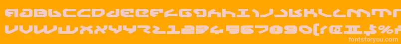 Yahrenv2eb Font – Pink Fonts on Orange Background