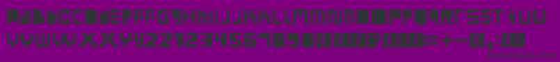 MoandayEarnBored Font – Black Fonts on Purple Background