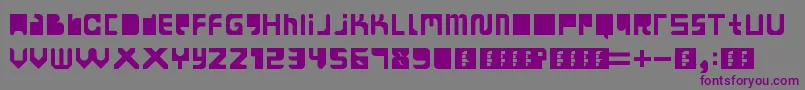 MoandayEarnBored Font – Purple Fonts on Gray Background