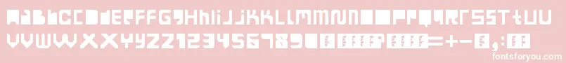 MoandayEarnBored Font – White Fonts on Pink Background