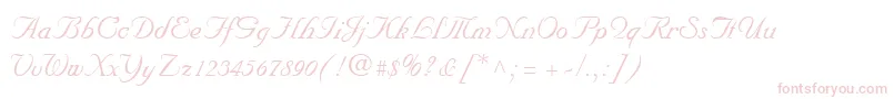 NuncioRegular Font – Pink Fonts on White Background