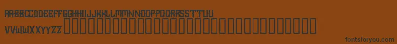 Choppercity Font – Black Fonts on Brown Background