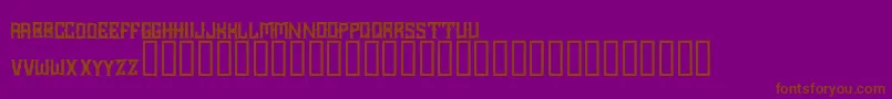 Choppercity Font – Brown Fonts on Purple Background