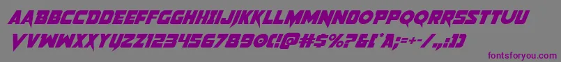 Pistoleerital2 Font – Purple Fonts on Gray Background