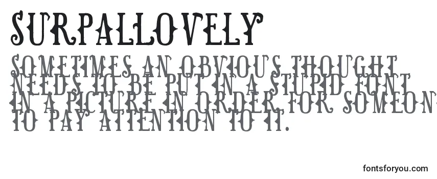 Review of the SurpalLovely Font