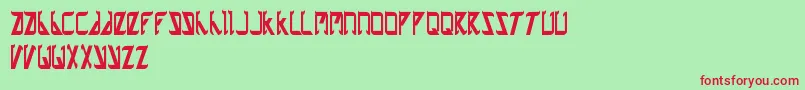 Zetland Font – Red Fonts on Green Background