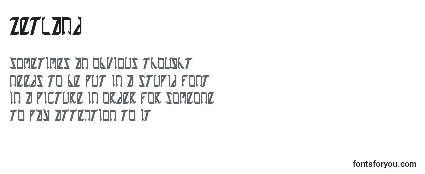Обзор шрифта Zetland