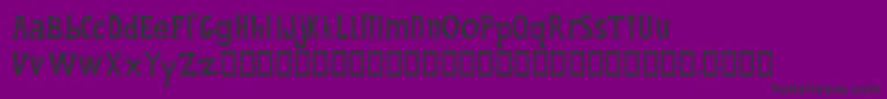 フォントFantiqueFour – 紫の背景に黒い文字