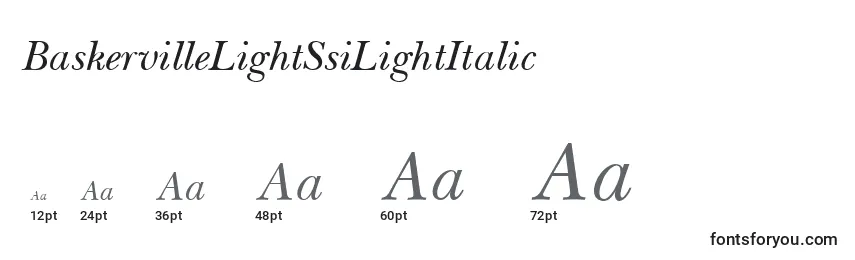 BaskervilleLightSsiLightItalic Font Sizes