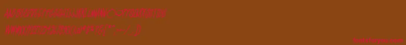 BlamblamBb Font – Red Fonts on Brown Background