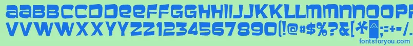 MBaveuse Font – Blue Fonts on Green Background