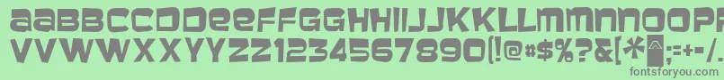 MBaveuse Font – Gray Fonts on Green Background
