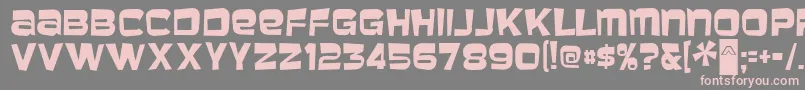 MBaveuse-fontti – vaaleanpunaiset fontit harmaalla taustalla